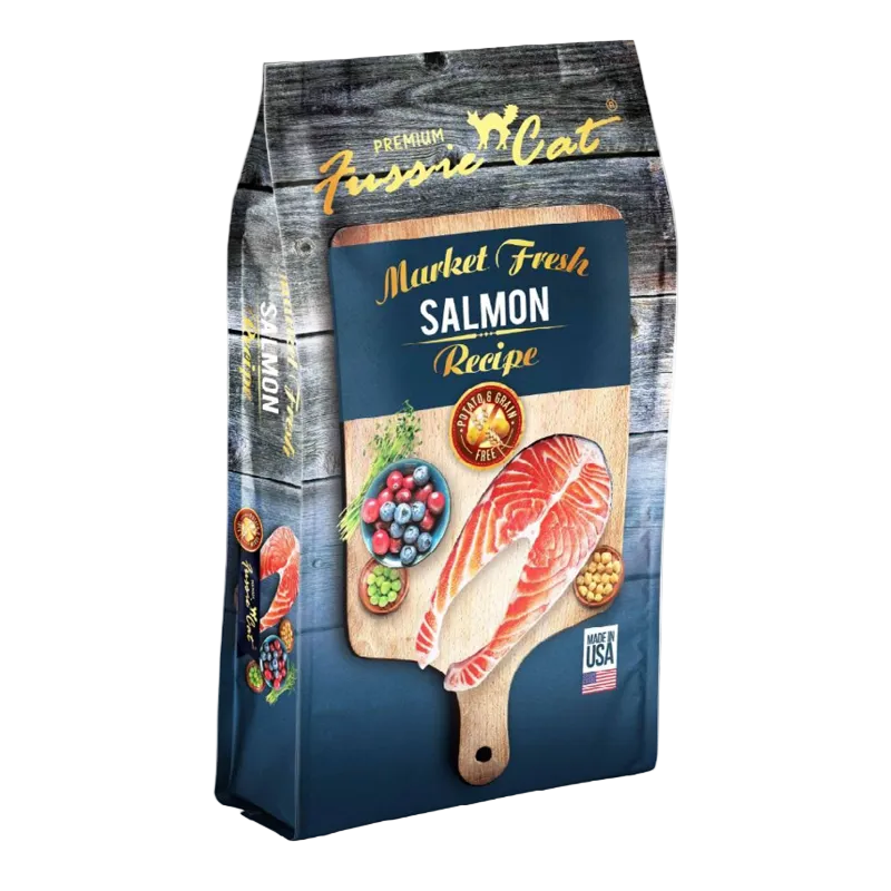 Fussie Cat Market Fresh Grain Free Salmon Recipe Dry Cat Food