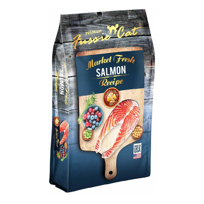 Fussie Cat Market Fresh Grain Free Salmon Recipe Dry Cat Food