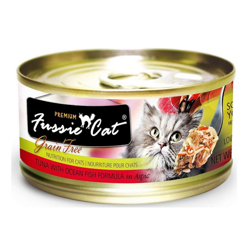 Fussie Cat Premium Tuna with Ocean Fish Formula in Aspic Canned Food