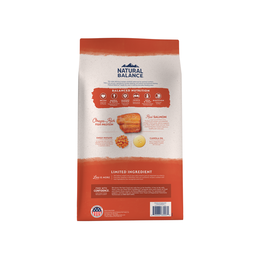 Natural Balance® Limited Ingredient Grain Free Salmon & Sweet Potato Recipe Dry Dog Food