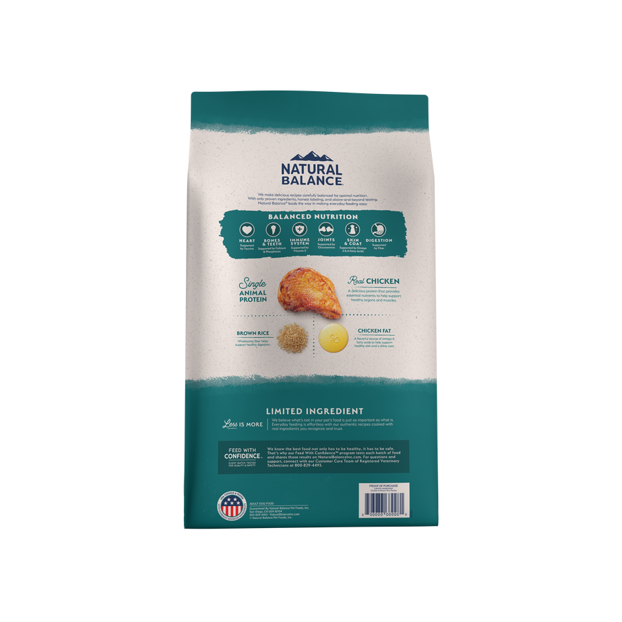 Natural Balance® Limited Ingredient Chicken & Brown Rice Recipe Dry Dog Food