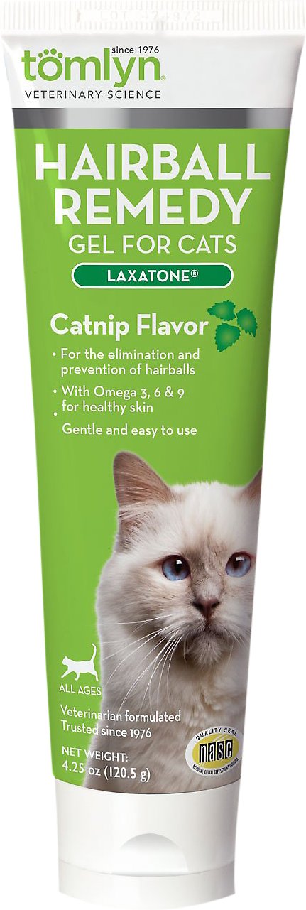 Tomlyn Hairball Remedy Gel for cats Catnip Flavor