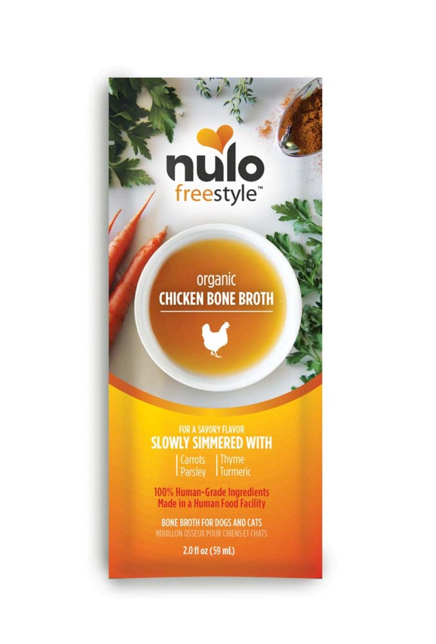 Nulo FreeStyle Grain-Free Home-Style Chicken Bone Broth Dog & Cat Topper