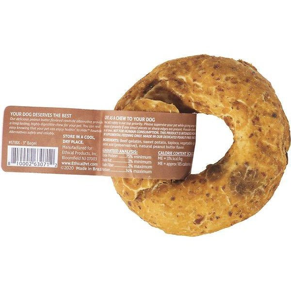 Fieldcrest Nothin’ to Hide Peanut Butter Bagel Dog Chew