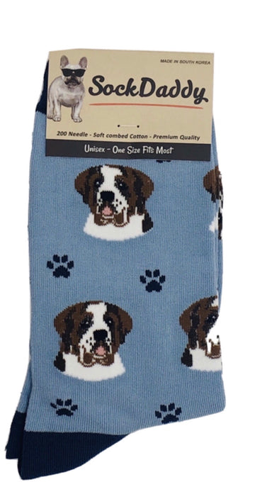 Saint Bernard Socks by Sock Daddy