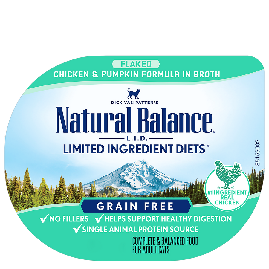 Natural Balance Limited Ingredient Grain Free Chicken & Pumpkin Recipe in Broth Cat Wet