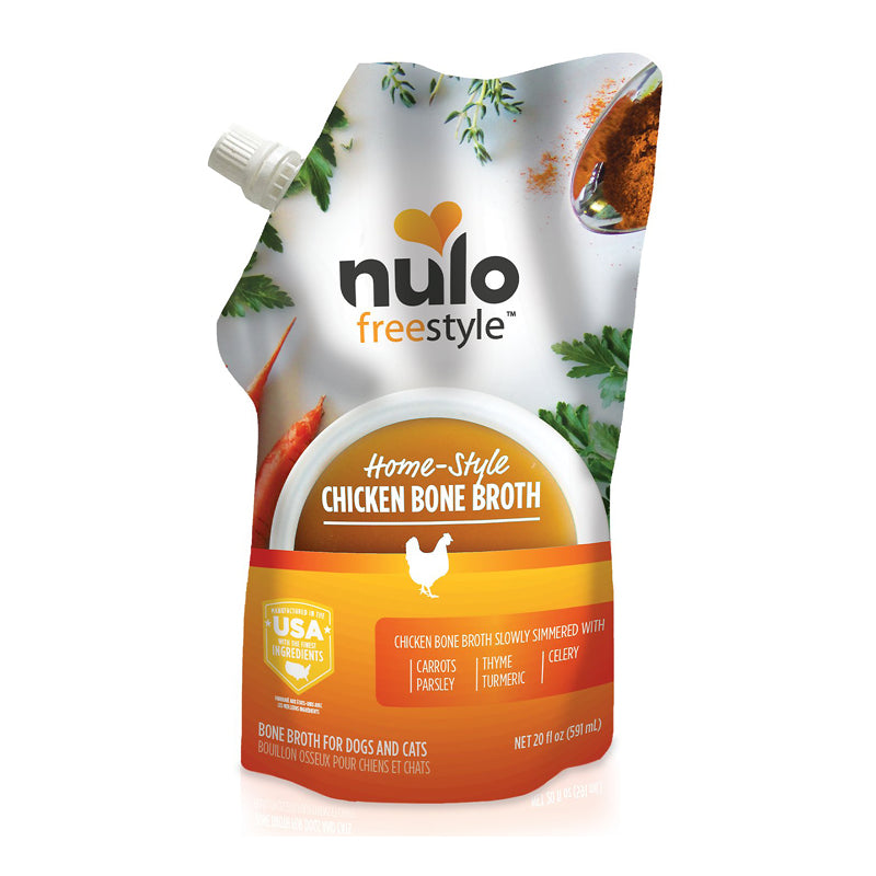 Nulo FreeStyle Grain-Free Home-Style Chicken Bone Broth Dog & Cat Topper