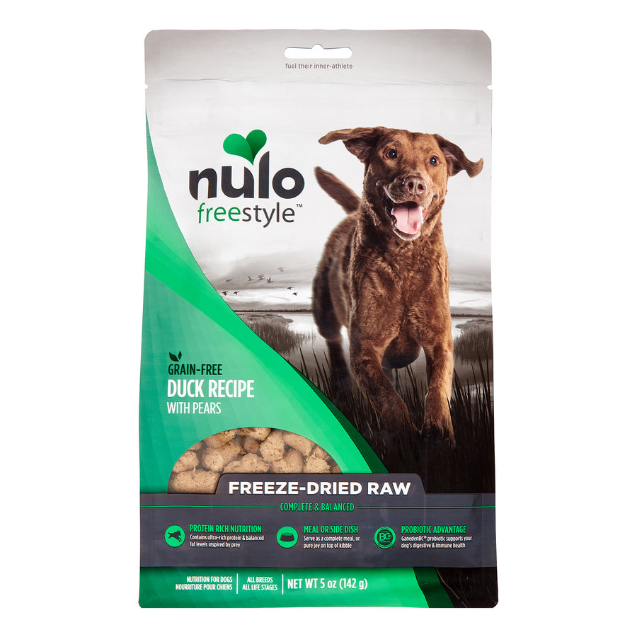 Nulo Freestyle Grain-Free Duck Recipe With Pears Freeze-Dried Raw Dog Food