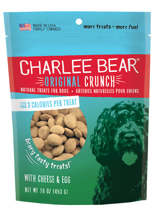 Charlee Bear Original Crunch Cheese & Egg Flavored Dog Treats