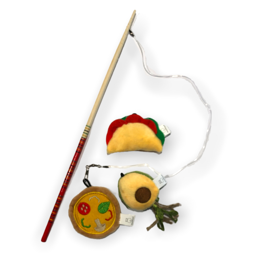 Doyen World Food Set Wand Cat Toy