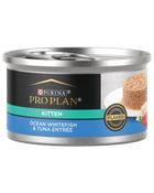 Purina Pro Plan Focus Kitten Ocean Whitefish and Tuna Entree Flaked Canned Cat Food