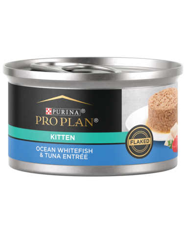 Purina Pro Plan Focus Kitten Ocean Whitefish and Tuna Entree Flaked Canned Cat Food