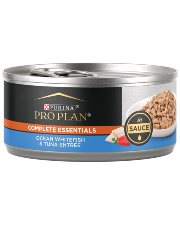 Purina Pro Plan Ocean Whitefish & Tuna Entree in Sauce Canned Cat Food