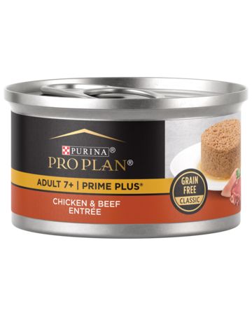 Purina Pro Plan Prime Plus 7+ Chicken & Beef Entree Classic Canned Cat Food