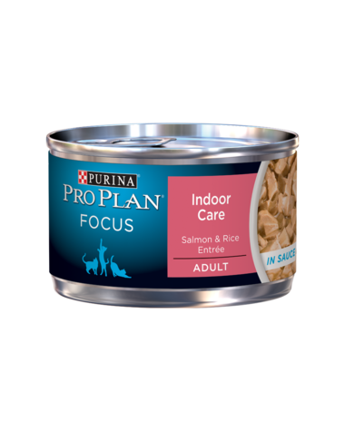 Purina Pro Plan Focus Adult Indoor Care Salmon & Rice Entree in Sauce Canned Cat Food