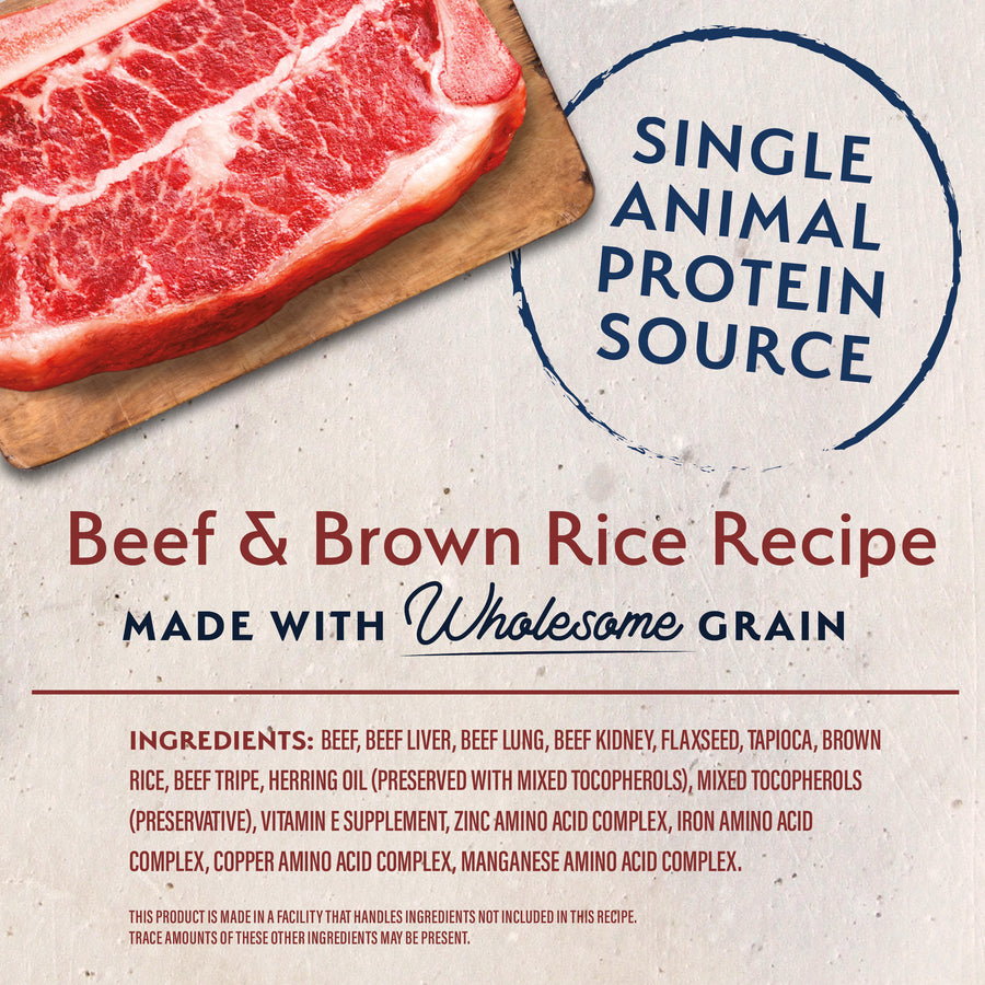 Natural Balance Limited Ingredient Freeze Dried Beef & Brown Rice Recipe Dog Freeze Dried