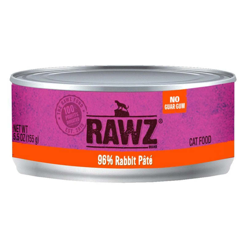 RAWZ 96% Rabbit Canned Cat Food