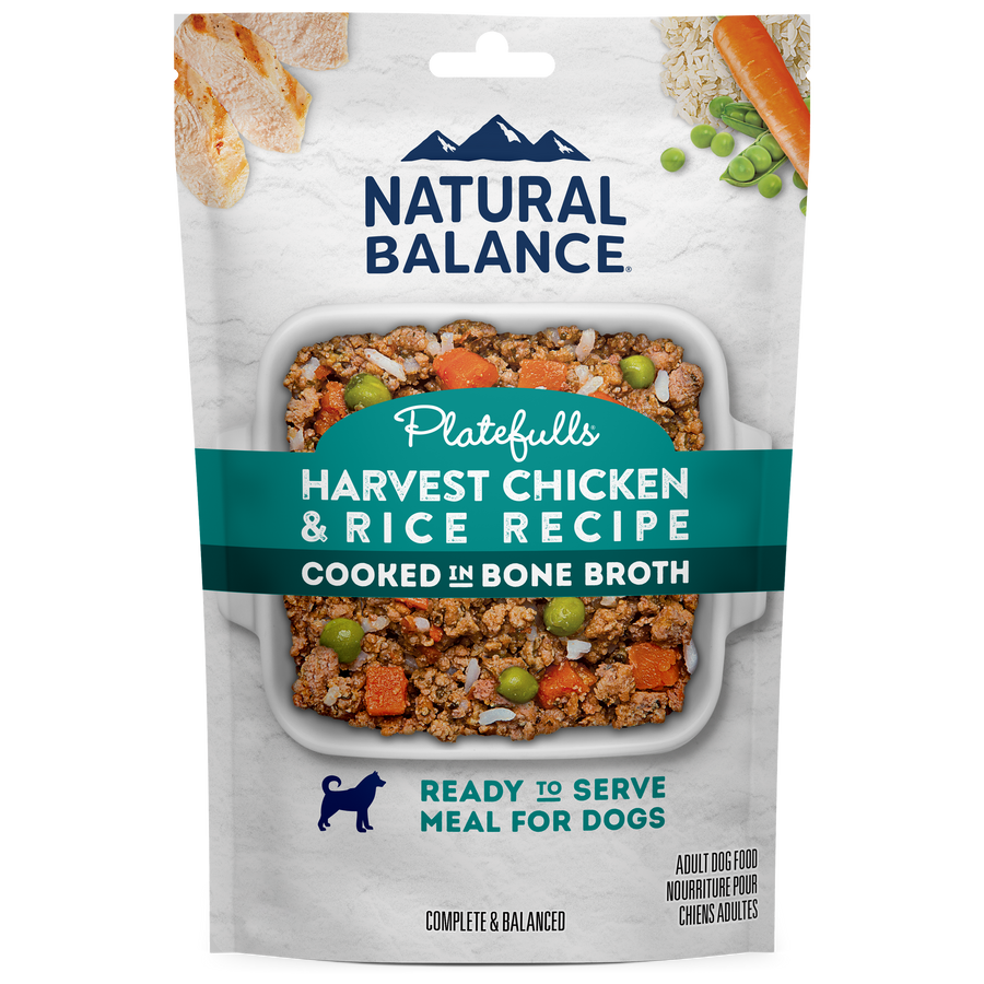 Natural Balance Platefulls Harvest Chicken & Rice Recipe  Dog Wet