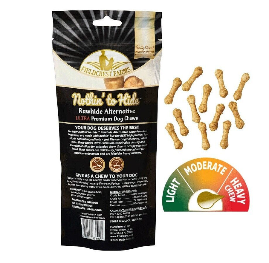 Fieldcrest Nothin’ to Hide Ultra Knotted Bone Beef Dog Chews