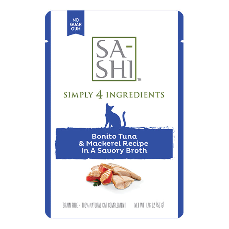 Sa-Shi Tuna & Mackerel Recipe Cat Food Pouch