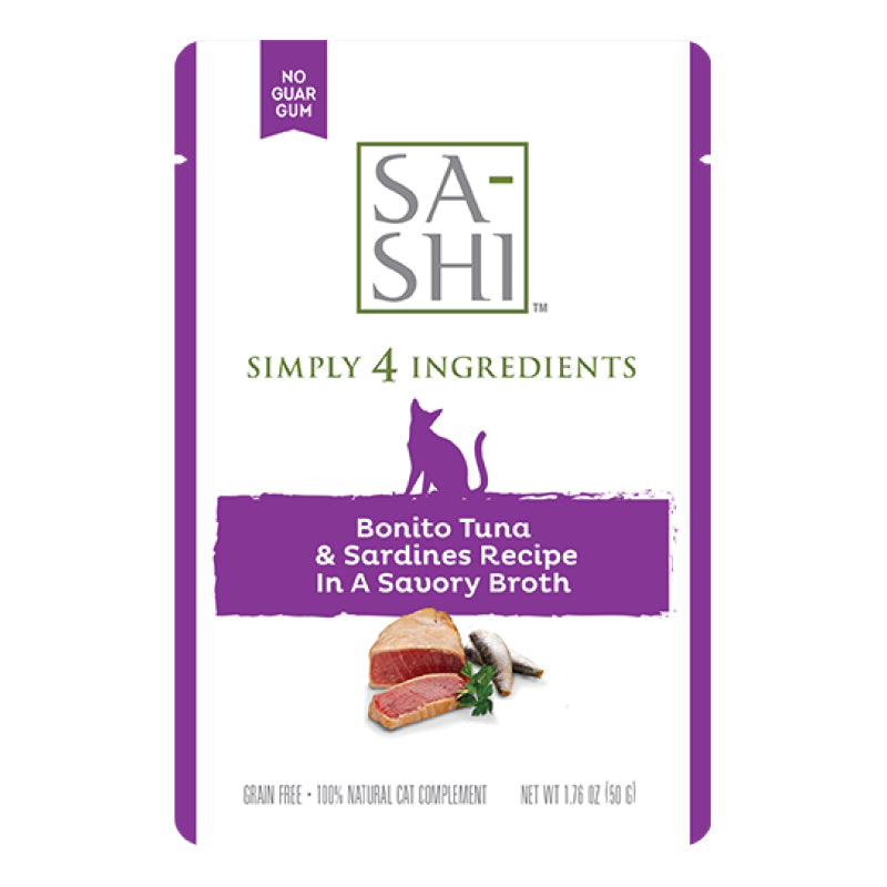 Sa-Shi Tuna & Sardines Recipe Cat Food Pouch