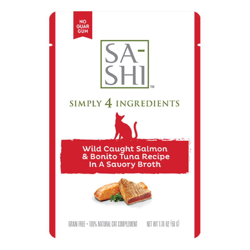 Sa-Shi Salmon & Tuna Recipe Cat Food Pouch