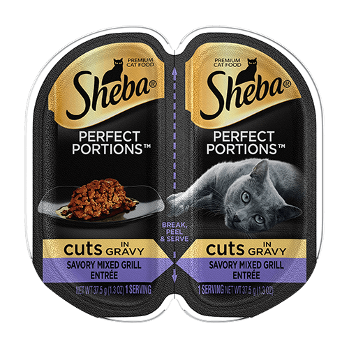 Sheba Perfect Portions Cuts in Gravy Savory Mixed Grill Entree Wet Cat Food