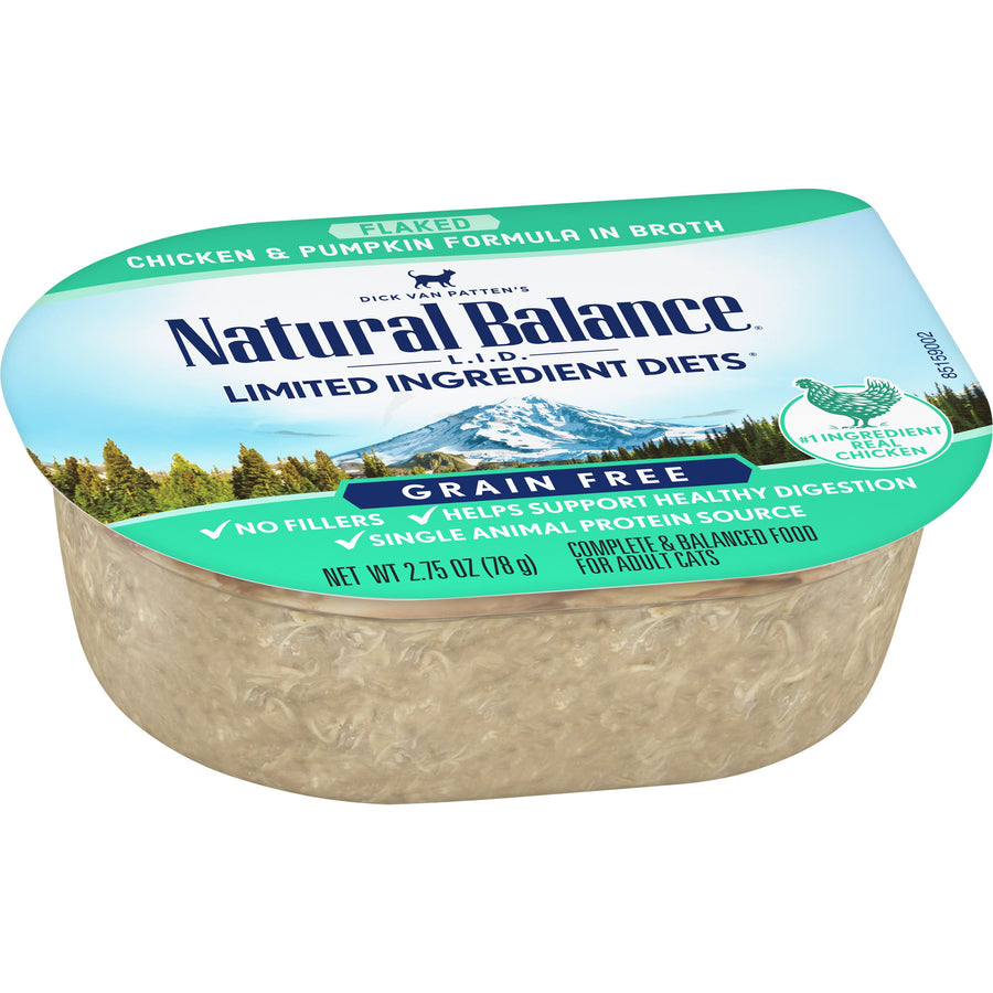 Natural Balance Limited Ingredient Grain Free Chicken & Pumpkin Recipe in Broth Cat Wet