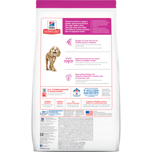 Hill's Science Diet Senior 11+ Small Paws Chicken Meal, Barley & Brown Rice Recipe Dry Dog Food