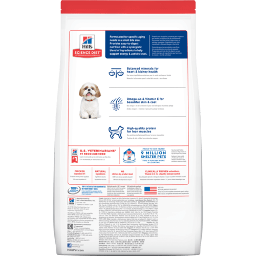 Hill's Science Diet Senior 7+ Small Bites Chicken Meal, Barley & Brown Rice Recipe Dry Dog Food