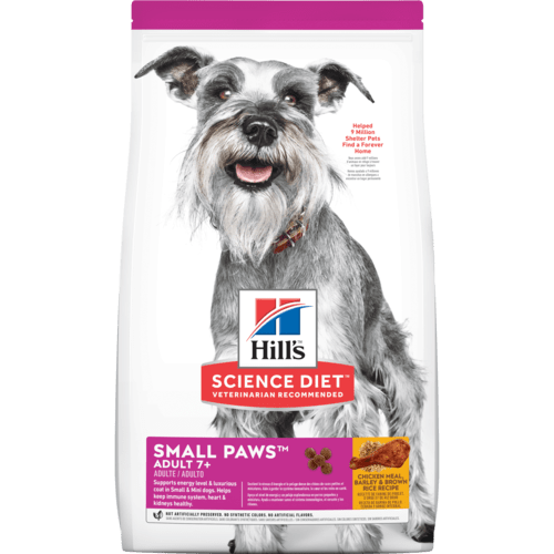 Hill's Science Diet Senior 7+ Small Paws Chicken Meal, Barley & Brown Rice Recipe Dry Dog Food