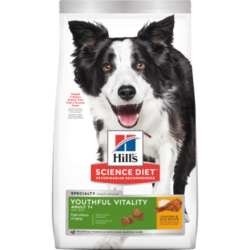Hill's Science Diet Senior 7+ Youthful Vitality Chicken & Rice Recipe Dry Dog Food