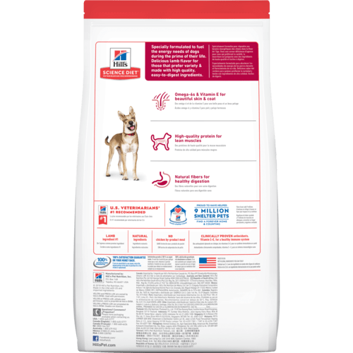 Hill's Science Diet Adult Lamb Meal Brown Rice Recipe Dry Dog