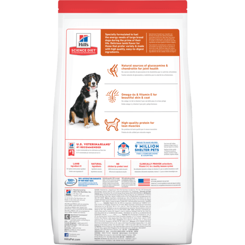 Hill's Science Diet Adult Large Breed Lamb Meal & Brown Rice Recipe Dry Dog Food