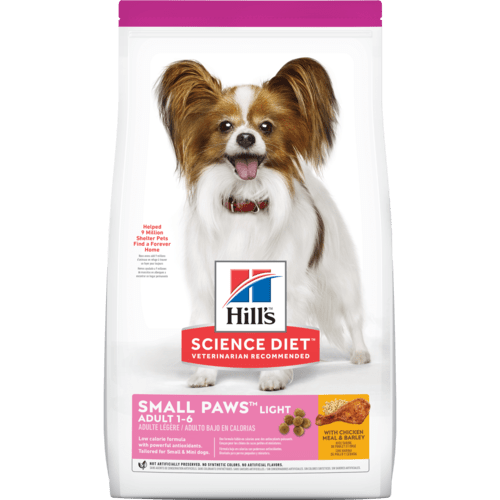 Hill's Science Diet Adult Light Small Paws with Chicken Meal & Barley Dry Dog Food