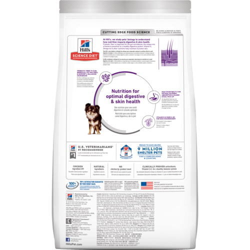 Hill's Science Diet Adult Sensitive Stomach & Skin Small & Mini Chicken Recipe Dry Dog Food