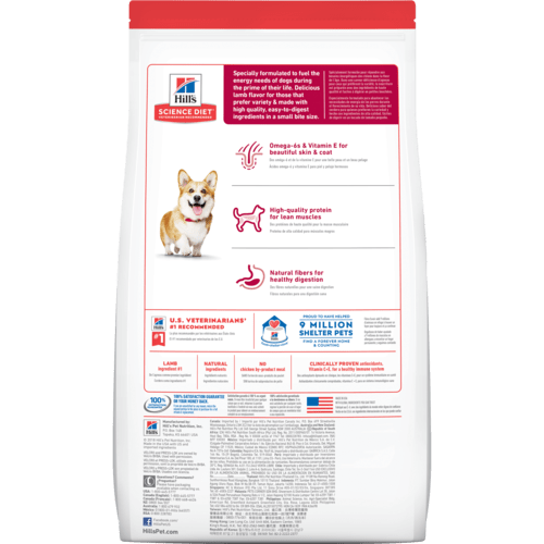 Hill's Science Diet Adult Small Bites Lamb Meal & Brown Rice Recipe Dry Dog Food