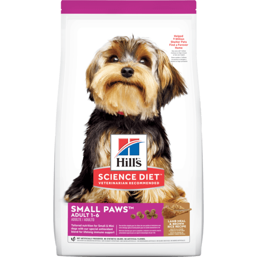 Hill's Science Diet Adult Small Paws Lamb Meal & Brown Rice Recipe Dry Dog Food