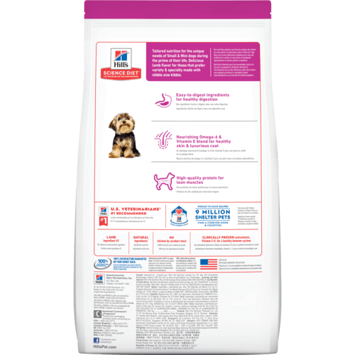 Hill's Science Diet Adult Small Paws Lamb Meal & Brown Rice Recipe Dry Dog Food