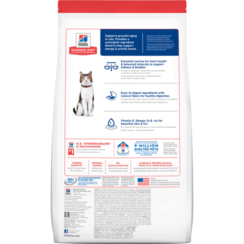 Hill's Science Diet Senior 7+ Chicken Recipe Dry Cat Food