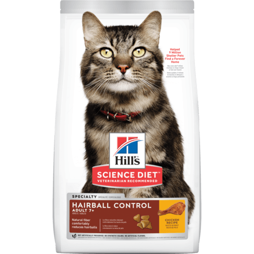 Hill s Science Diet Senior 7 Hairball Control Chicken Recipe Dry