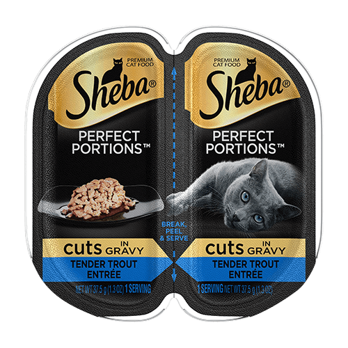 Sheba Perfect Portions Cuts in Gravy Tender Trout Entree Wet Cat Food