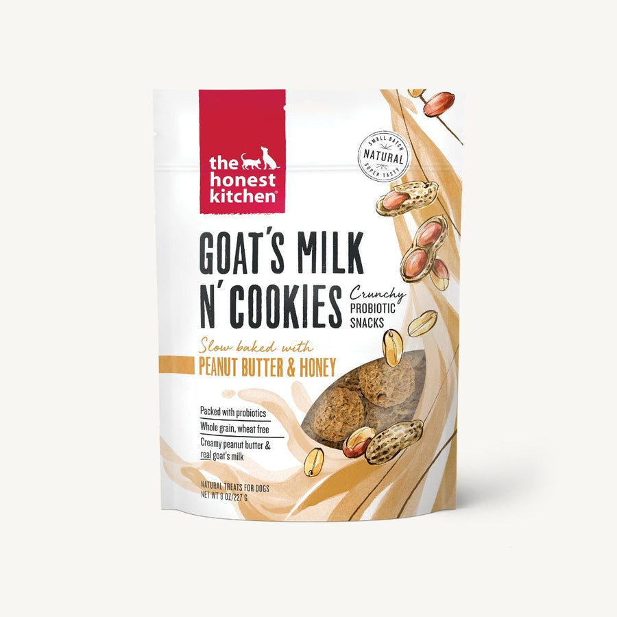 The Honest Kitchen Goat's Milk N' Cookies Peanut Butter & Honey Probiotic Dog Treats