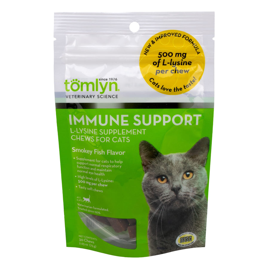 Tomlyn Immune Support L-Lysine Supplement Chews for Cats