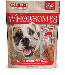 Wholesomes Bruno's Pork Jerky Strips Dog Treats
