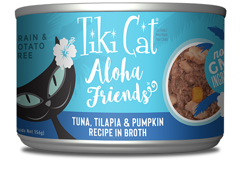 Tiki Cat Aloha Friends Tuna with Tilapia and Pumpkin Canned Cat Food