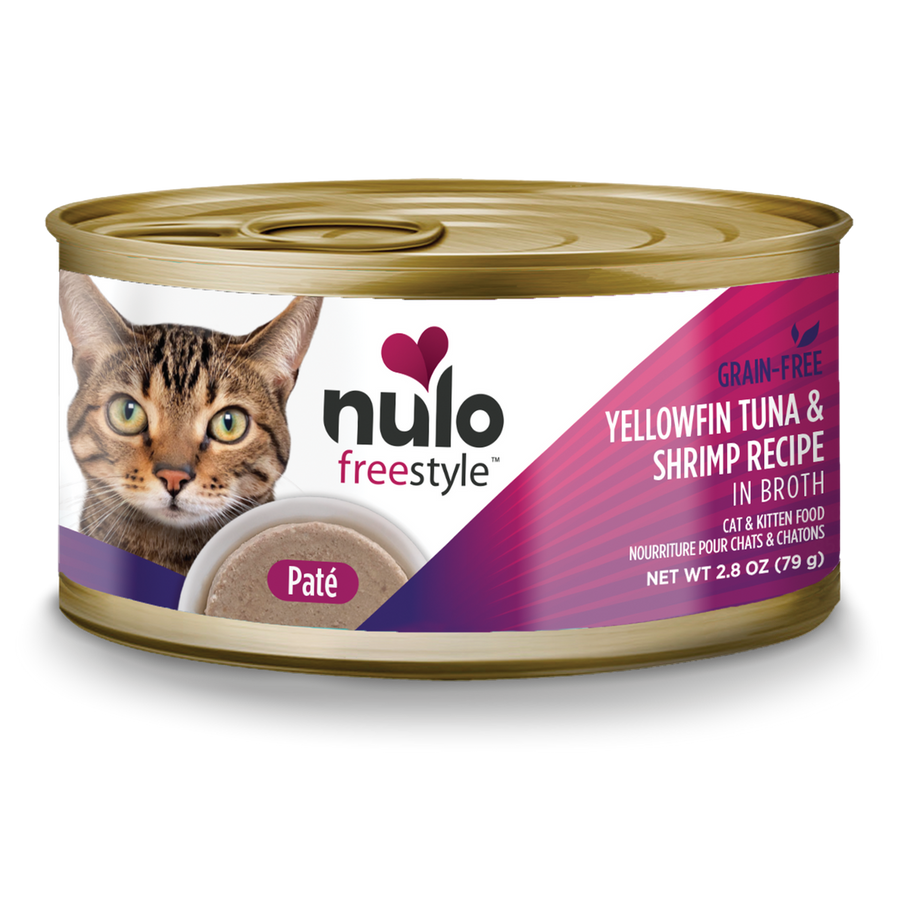 Nulo Freestyle Cat & Kitten Yellowfin Tuna & Shrimp Smooth Pate in Broth Canned Cat Food