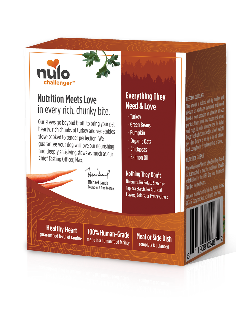 Nulo Challenger Harvest Turkey Stew in Bone Broth Wet Dog Food