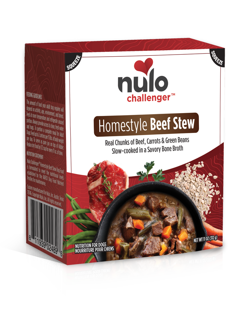 Nulo Challenger Homestyle Beef Stew in Bone Broth Wet Dog Food