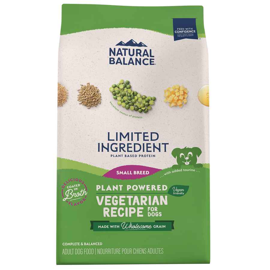 Natural Balance® Limited Ingredient Vegetarian Small Breed Recipe with Vegetable Broth Coating  Dry Dog Food